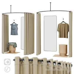 Dressing room 3 options 3D Models 
