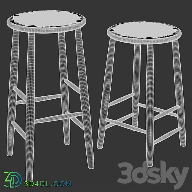 FDB Møbler J165B Bar stool 3D Models