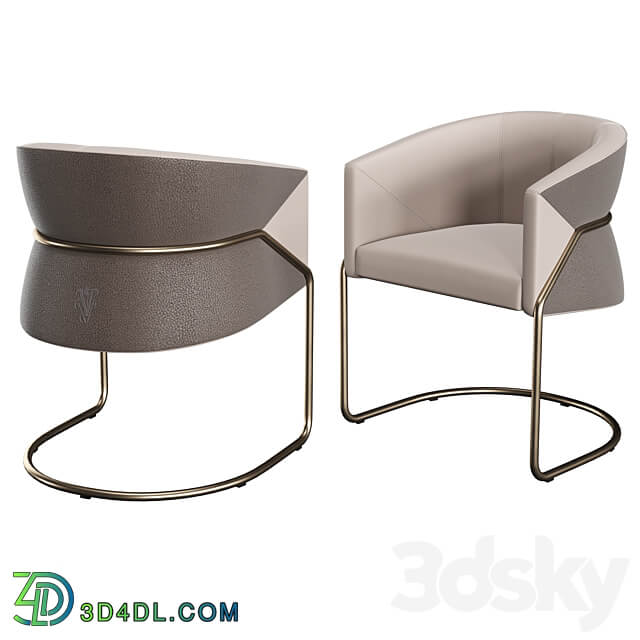 Visionnaire Morgan Bonnie set Table Chair 3D Models