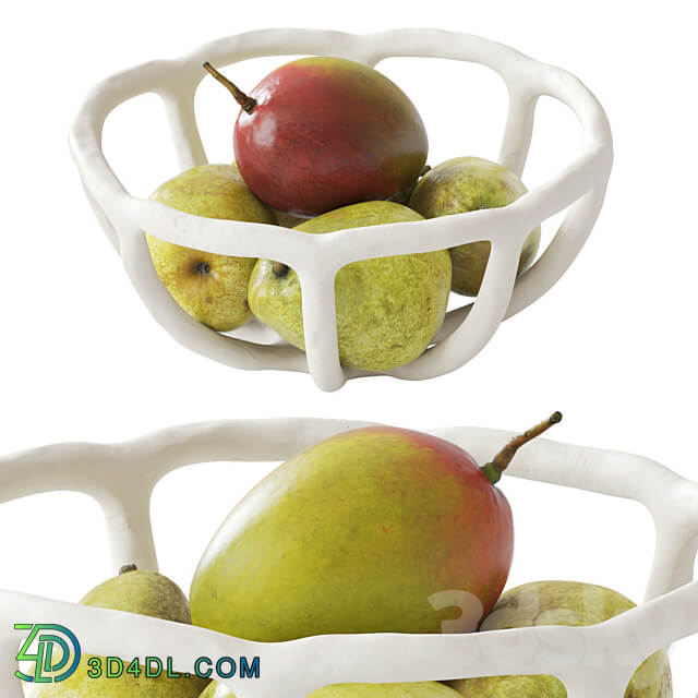 Nested fruit bowls 3D Models