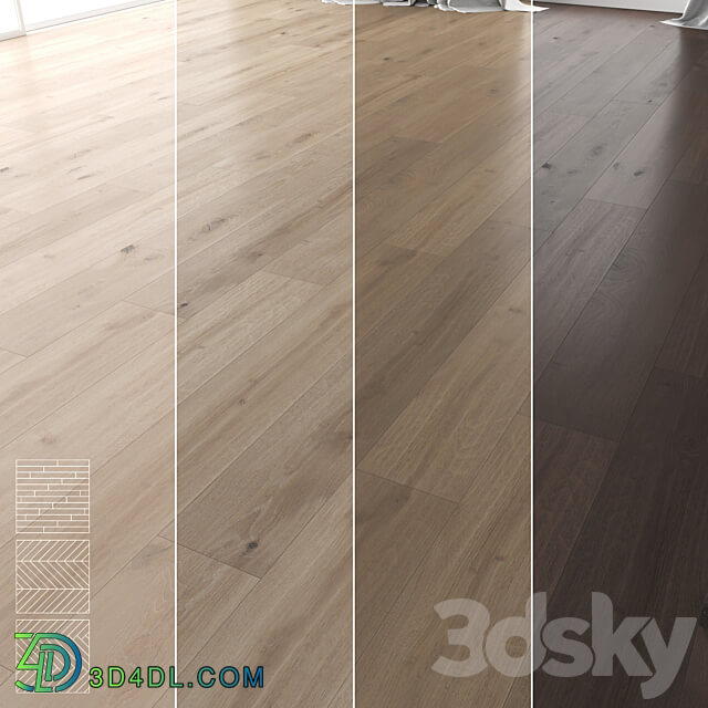 Wood Floor Set 21 3D Models