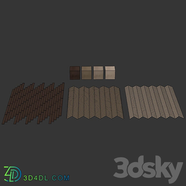 Wood Floor Set 21 3D Models