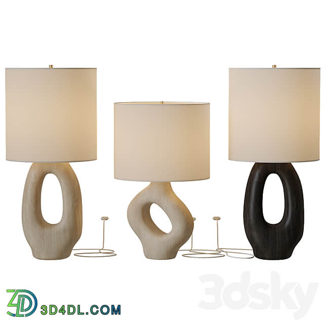 Chamber Ceramic Table Lamp 3D Models