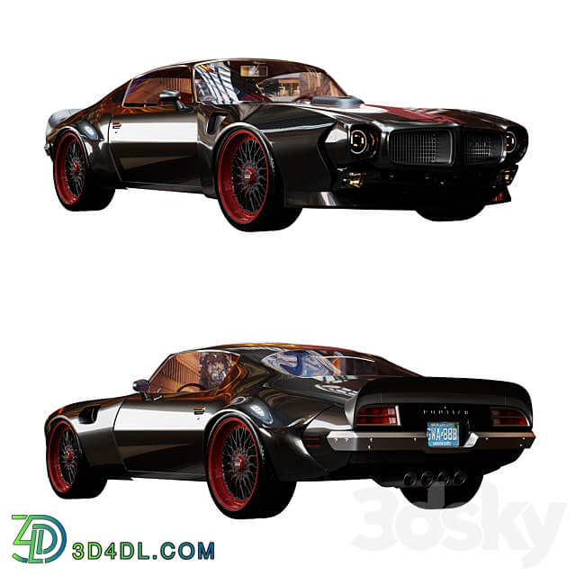 Pontiac Firebird Trans Am 1970 Tuning Edition 3D Models