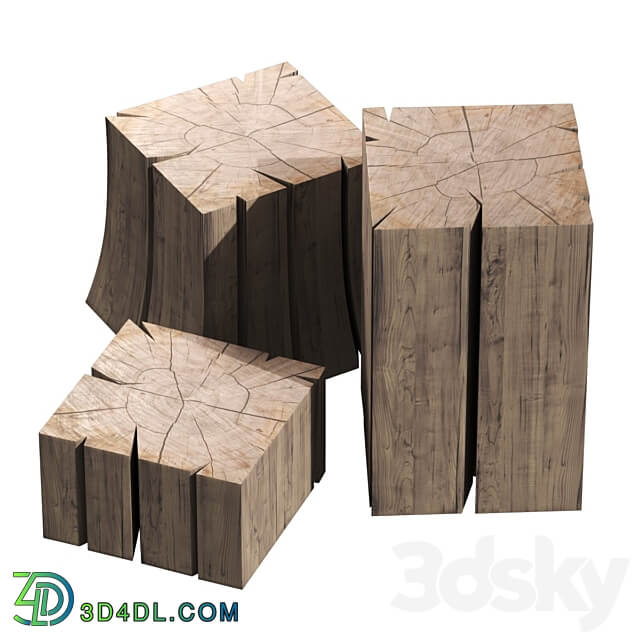 Stump tables 3D Models
