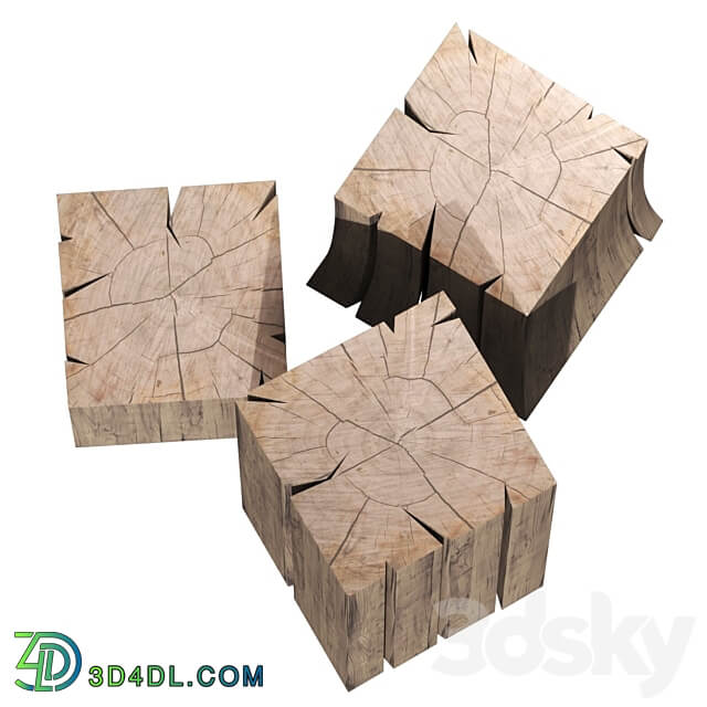 Stump tables 3D Models