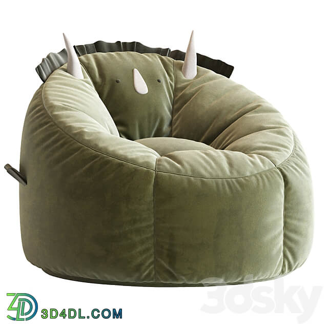 Dinosaur Bean Bag Chair 3D Models