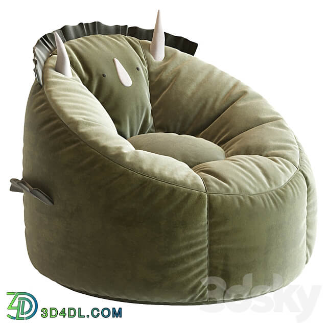 Dinosaur Bean Bag Chair 3D Models