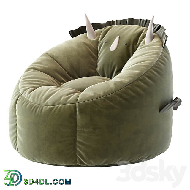 Dinosaur Bean Bag Chair 3D Models