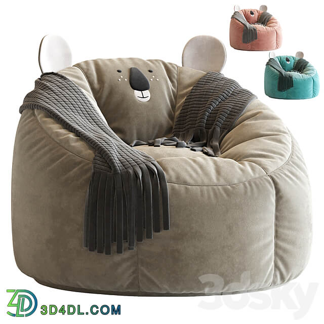 Koala Bean Bag Chair 3D Models
