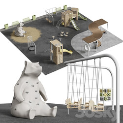 Modern playground 3D Models 