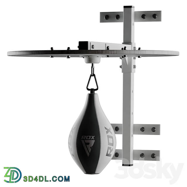 Set Punching bag and gloves from ROX 2 3D Models