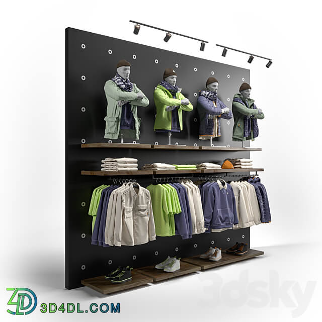 clothes shop outdoor clothing 01 3D Models