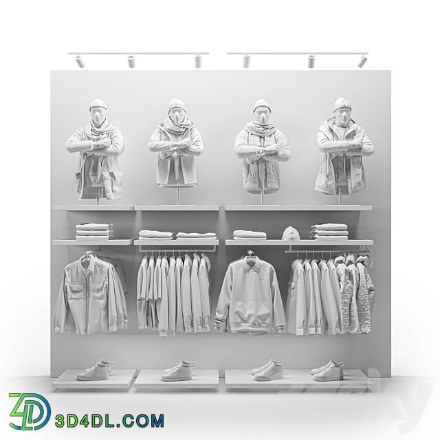 clothes shop outdoor clothing 01 3D Models