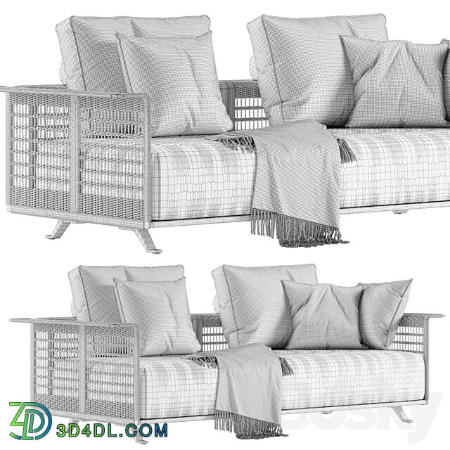 Poltrona Frau Solaria sofa 3D Models