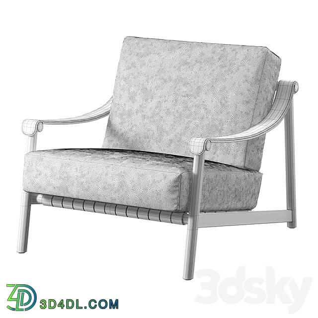 Hudson lounge chair 3D Models