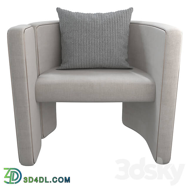 Armchair Con S34 white 3D Models