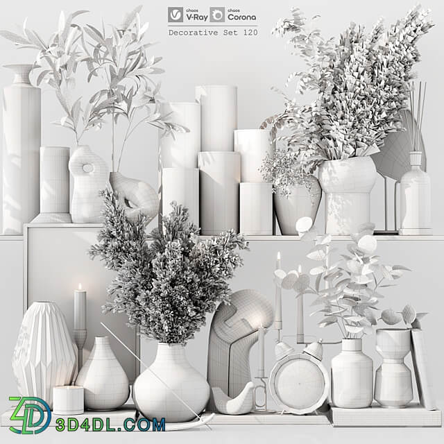 Decorative Set 120 3D Models