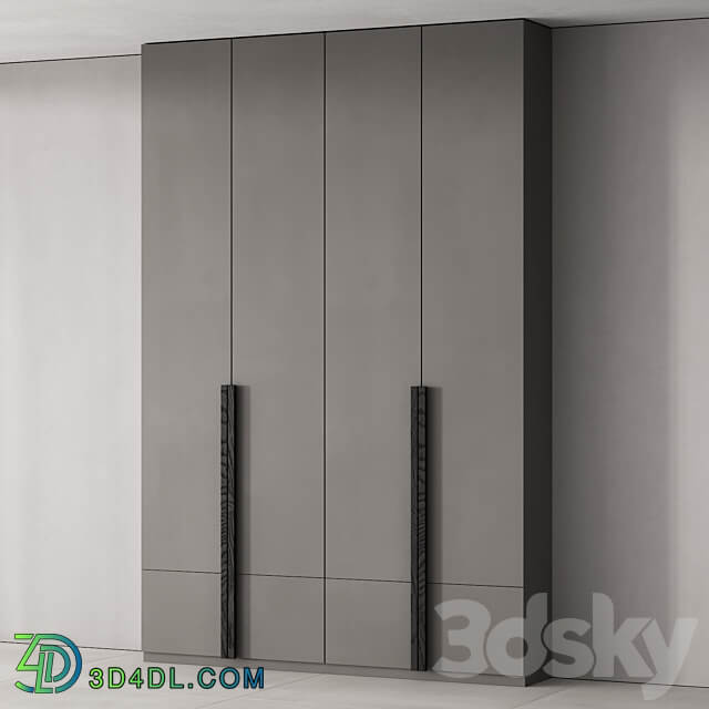 170 cabinet furniture 02 minimal wardrobe cupboard 01 Wardrobe Display cabinets 3D Models