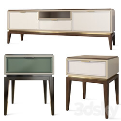 Chest of drawers and bedside table Vermont Wooden Kors. nightstand tv stand Sideboard Chest of drawer 3D Models 