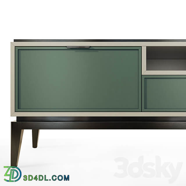 Chest of drawers and bedside table Vermont Wooden Kors. nightstand tv stand Sideboard Chest of drawer 3D Models