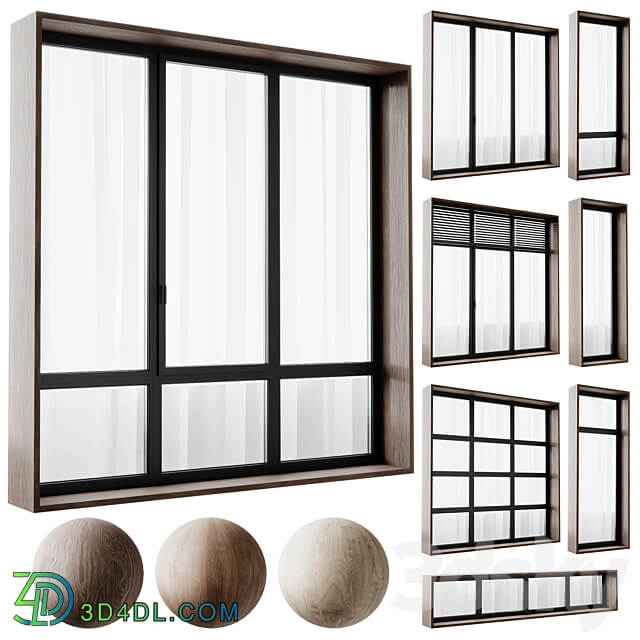 modern windows 3D Models