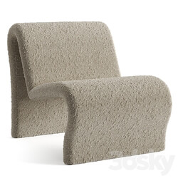 Curvy Sculptural Lounge Chair 3D Models 