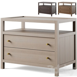 Keane Charging Nightstand by Crate and Barrel Sideboard Chest of drawer 3D Models 
