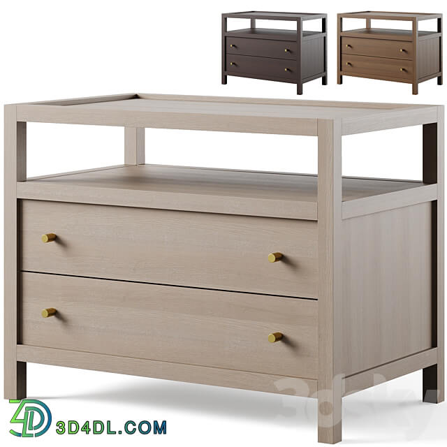 Keane Charging Nightstand by Crate and Barrel Sideboard Chest of drawer 3D Models