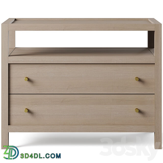 Keane Charging Nightstand by Crate and Barrel Sideboard Chest of drawer 3D Models