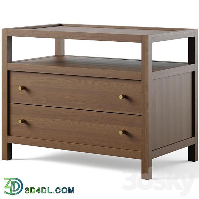 Keane Charging Nightstand by Crate and Barrel Sideboard Chest of drawer 3D Models