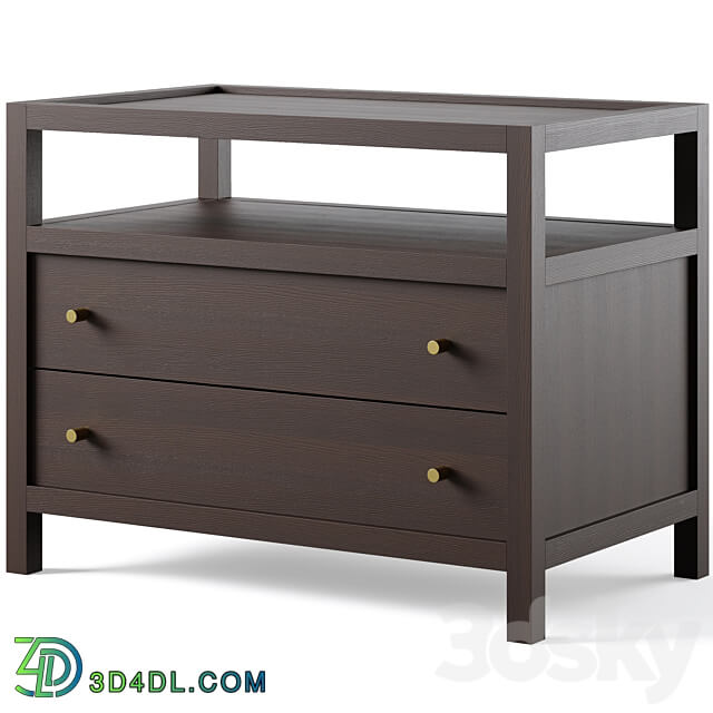 Keane Charging Nightstand by Crate and Barrel Sideboard Chest of drawer 3D Models