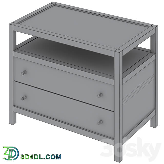 Keane Charging Nightstand by Crate and Barrel Sideboard Chest of drawer 3D Models