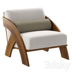 JecksonLoft upholstered wooden chair 3D Models 