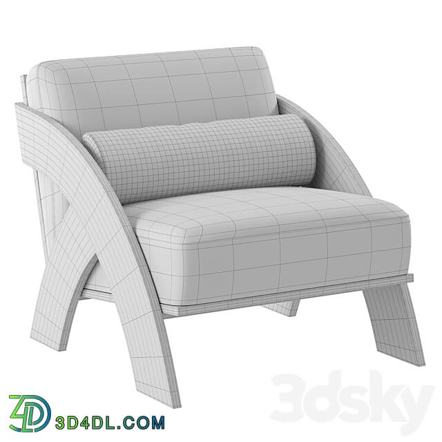 JecksonLoft upholstered wooden chair 3D Models