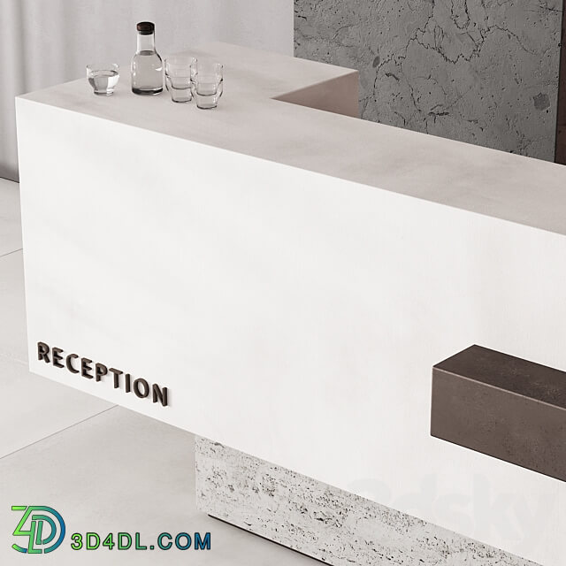 183 office furniture 03 reception desk 03 3D Models