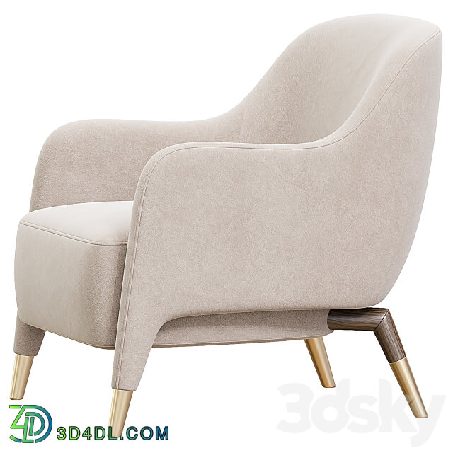 Armchair in Linen Molteni 3D Models