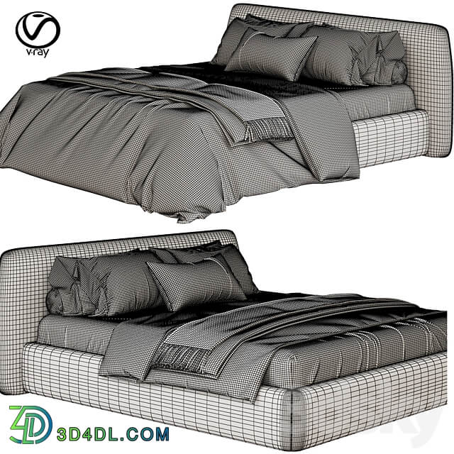 Boca Slimbed Bed 3D Models