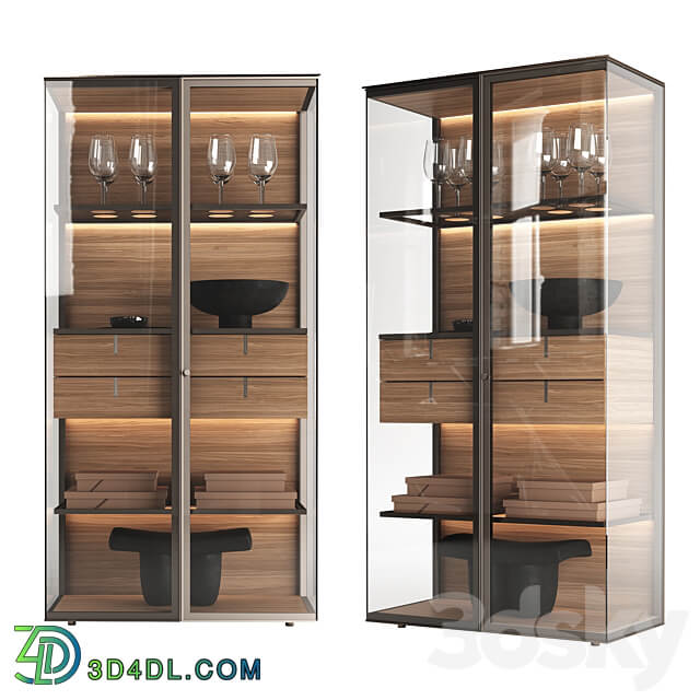 Showcase Rimadesio Aliante Wardrobe Display cabinets 3D Models