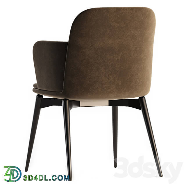 Barbican Molteni C Chair with Armrests 3D Models