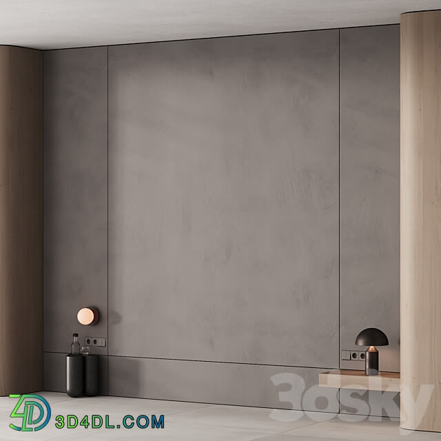 195 wall composition 01 bedroom headboard kit 01 3D Models