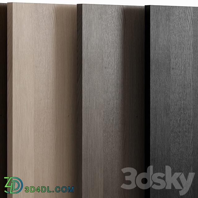 Oak wood with 6 colors 3D Models