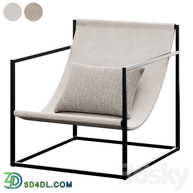 Lounge Sling Chair by FineRoomLiving 3D Models