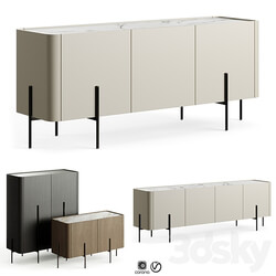 Liu Jo Caillou Low Cupboard Sideboard Chest of drawer 3D Models 