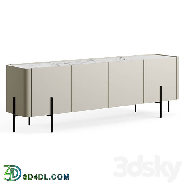 Liu Jo Caillou Low Cupboard Sideboard Chest of drawer 3D Models