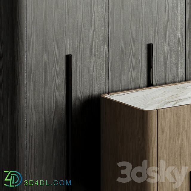 Liu Jo Caillou Low Cupboard Sideboard Chest of drawer 3D Models