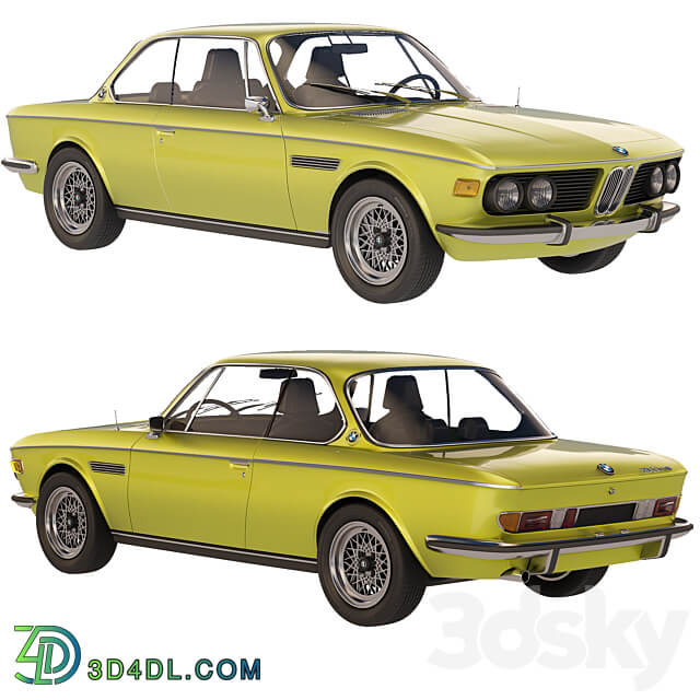 BMW E9 1968 3D Models