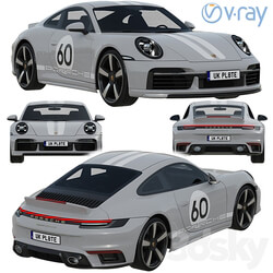 Porsche 911 Sport Classic 2023 3D Models 