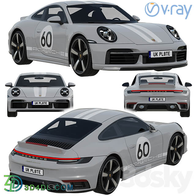 Porsche 911 Sport Classic 2023 3D Models