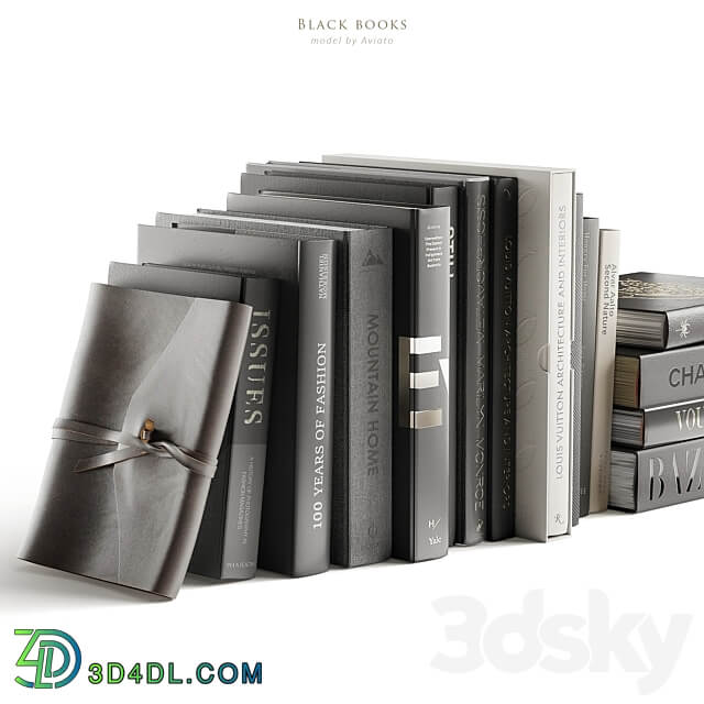 black books 3D Models
